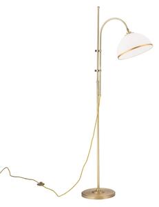 Abajur de rezervă din sticlă pentru lustră și lampadar OLD LAMP E27 d. 30 cm alb/auriu