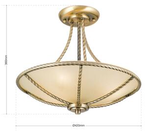 Lustră pe tijă Orion DL 7-568/3 MAURO 3xE27/60W/230V d. 42 cm bronz