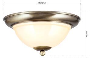 Plafonieră Orion DL 7-675/27 AUSTRIAN OLD LAMP 2xE27/60W/230V bronz/bej