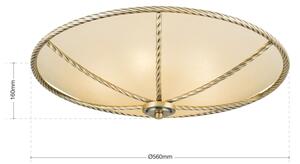 Plafonieră Orion DL 7-567/56 MAURO 5xE27/60W/230V d. 56 cm bronz
