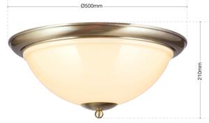 Plafonieră Orion DL 7-675/27 AUSTRIAN OLD LAMP 2xE27/60W/230V bronz/bej