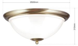 Plafonieră Orion DL 7-677/50 AUSTRIAN OLD LAMP 3xE27/60W/230V bronz/alb