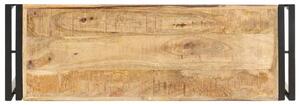 Masă consolă, 90x30x75 cm, lemn de mango nefinisat