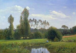 Monet, Claude - Artă imprimată View at Rouelles, 1858, (40 x 26.7 cm)