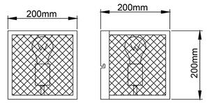 Aplică Brilliant MAZE 1xE27/40W/230V negru
