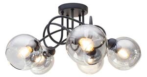 Lustră aplicată LATIL 5xE27/60W/230V negru