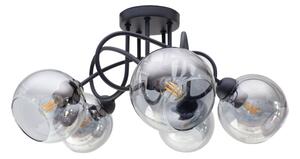 Lustră aplicată LATIL 5xE27/60W/230V negru