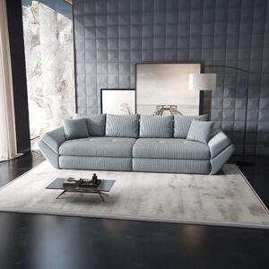 Canapea extensibilă dumonde cu ladă de depozitare si sezut confortabil din spuma high-density, Loana Zoom Gri 300x100 cm
