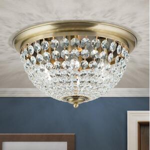 Plafonieră de cristal Orion DLU 1840/47 PLAFOND 6xE27/40W/230V d. 47 cm bronz