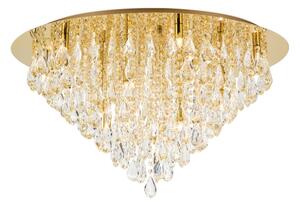 Plafonieră de cristal Orion DLU 2516/75 CELESTE 12xG9/40W/230V d. 75 cm auriu