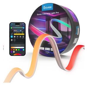 Bandă LED RGBWWIC dimabilă Govee COB 3780 diode 3m Wi-Fi Matter