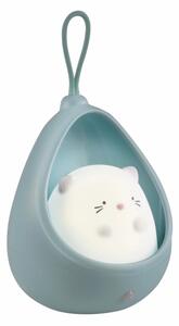Corp de iluminat LED de orientare pentru cu senzor pentru copii KITTY LED/0,5W/5V USB albastru
