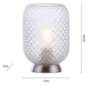 Lampă de masă JUST LIGHT. 14906-55 REISHI 1xE27/40W/230V crom