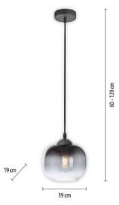 Lustră pe cablu JUST LIGHT. 15420-18 ZEA 1xE27/25W/230V negru