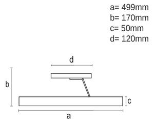 Lustră LED dimabilă aplicată LED/72W/230V 3000-6500K negru + telecomandă