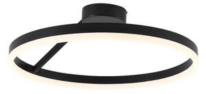 Lustră LED dimabilă aplicată LED/40W/230V 3000-6500K negru + telecomandă