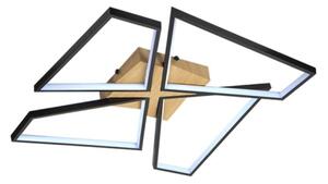 Plafonieră LED dimabilă LED/115W/230V 3000-6500K maro/negru + telecomandă