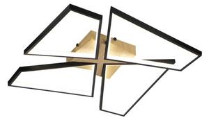 Plafonieră LED dimabilă LED/115W/230V 3000-6500K maro/negru + telecomandă