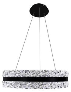 Lustră LED dimabilă pe cablu LED/80W/230V 3000-6500K negru + telecomandă