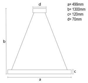Lustr LED dimabil pe cablu LED/80W/230V 3000-6500K alb + DO