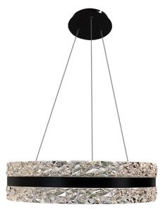 Lustră LED dimabilă pe cablu LED/80W/230V 3000-6500K negru + telecomandă