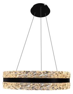 Lustră LED dimabilă pe cablu LED/80W/230V 3000-6500K negru + telecomandă