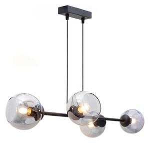 Lustră pe cablu LATIL 4xE27/60W/230V negru