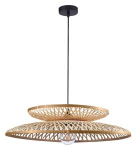 Lustră pe cablu BALI 1xE27/20W/230V d. 60 cm bambus