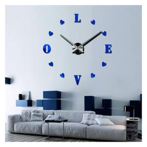 Ceas de perete adeziv mare - LOVE