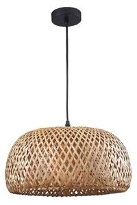 Lustră pe cablu KORFU 1xE27/20W/230V d. 38 cm bambus