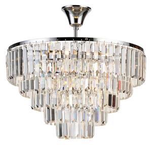 Lustră de cristal aplicată Brilagi CRYSTAL 5xE14/40W/230V crom lucios