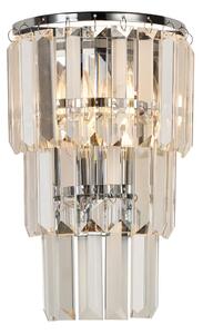 Aplică de cristal Brilagi CRYSTAL 1xE14/60W/230V crom lucios