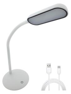 Lampă LED flexibilă tactilă dimabilă de masă LED/6W/5V USB 1200 mAh alb