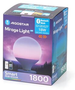 Bec LED RGBW dimabil Aigostar MESH G120 E27/18W/230V 6500K + telecomandă