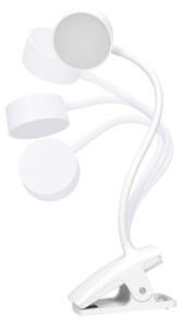 Lampă LED flexibilă dimabilă cu clemă Solight WO3001-W LED/2W/5V 3000/4000/6500K alb