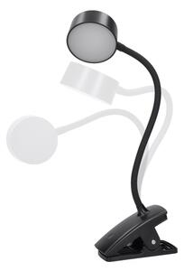 Lampă LED flexibilă dimabilă cu clemă Solight WO3001-B LED/2W/5V 3000/4000/6500K negru