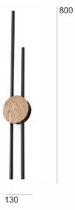Aplică LED Brilagi WOODY COLLINE LED/15W/230V stejar