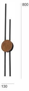 Aplică LED Brilagi WOODY COLLINE LED/15W/230V stejar