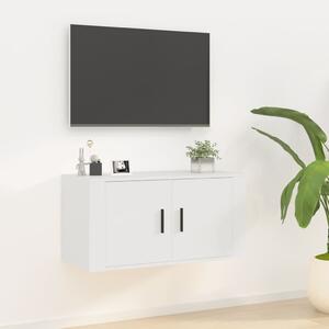 Dulap TV cu montaj pe perete, alb, 80x34,5x40 cm