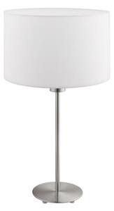 Lampă de masă Eglo TUNJA 1xE27/60W/230V 38,5 cm crom mat/alb