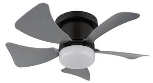 Globo 03609A - Ventilator de tavan HINES cu LED dimabil, 10W/230V, cu telecomandă, gri