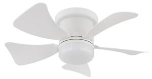 Ventilator LED dimabil de tavan Globo 03609W HINES LED/10W/230V alb + telecomandă