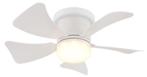 Ventilator LED dimabil de tavan Globo 03609W HINES LED/10W/230V alb + telecomandă