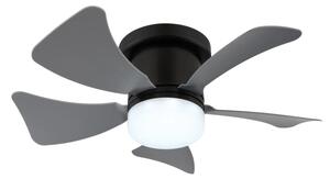 Globo 03609A - Ventilator de tavan HINES cu LED dimabil, 10W/230V, cu telecomandă, gri
