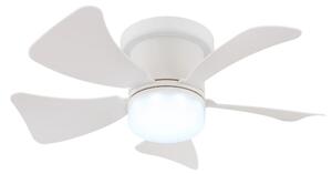 Ventilator LED dimabil de tavan Globo 03609W HINES LED/10W/230V alb + telecomandă