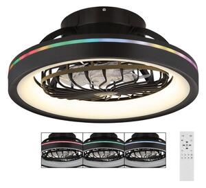 Ventilator LED RGB dimabil de tavan Globo 03665 DEANNE LED/40W/230V + telecomandă