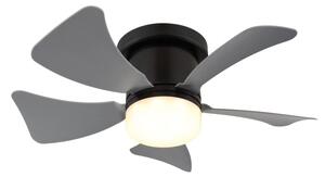 Globo 03609A - Ventilator de tavan HINES cu LED dimabil, 10W/230V, cu telecomandă, gri