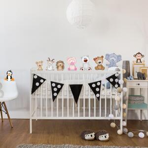 INSPIO-Autocolant textil - Autocolant pentru perete - Pădure plină cu animale