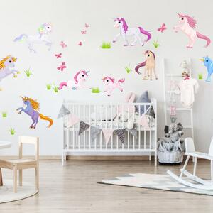 INSPIO-Autocolant textil - Autocolante pentru cameră - Unicorni