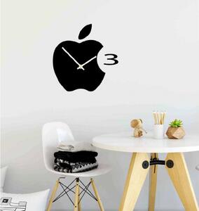 Ceas de perete din plastic în bucătărie APPLE, 35x35 cm
